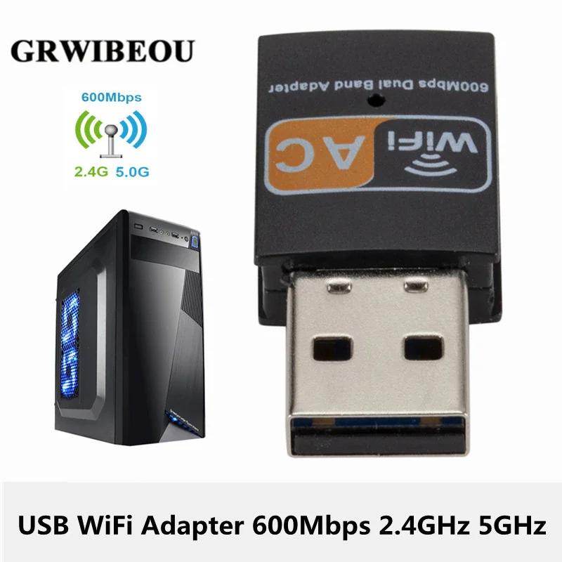 GRWIBEOU ̴  ǻ Ʈũ ī ű, USB  ,   ׳, 802.11b, n, g, ac, 600Mbps, 2.4GHz, 5GHz